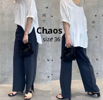 Chaos 카오스 아치 슬릿 팬츠 슬랙스 일본제 36