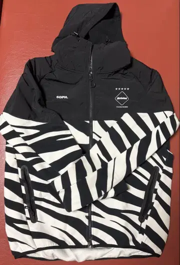 FCRB Practice Jacket 화이트 제브라 패턴 XL