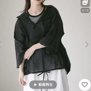 mizuiroind 후드 셔츠 블라우스