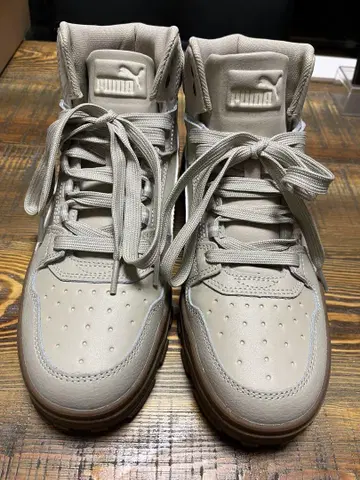 [새상품급] Puma 하이컷 스니커즈 베이지 26cm