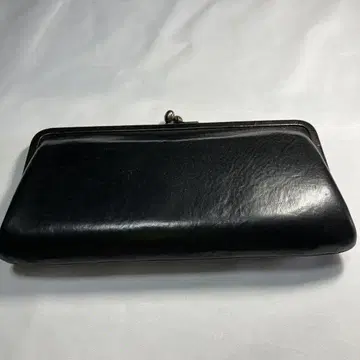 genten 블랙 가마구치 장지갑