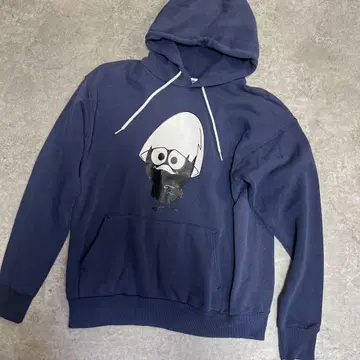 구제 의류 Hanes 90s 카리메로 후드티 네이비 속기모 M