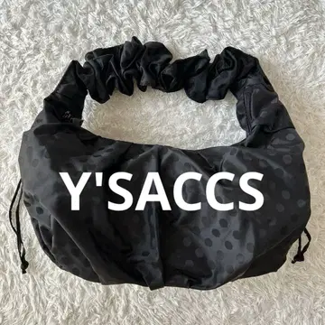 [ Y'SACCS ] 이자크 도트 자카드 셔링 숄더백