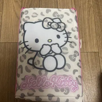 헬로키티 레오파드 무늬 에코백