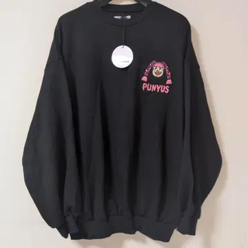 PUNYUS 블랙 오버 사이즈 트레이닝복