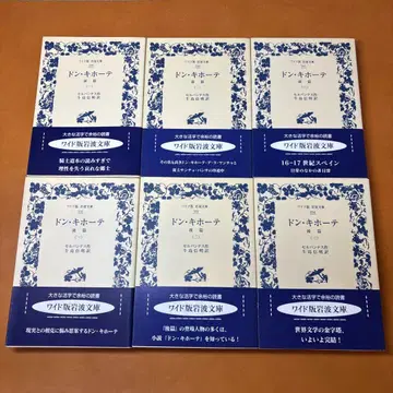와이드판 이와나미 문고 돈키호테 세르반테스 전권 세트