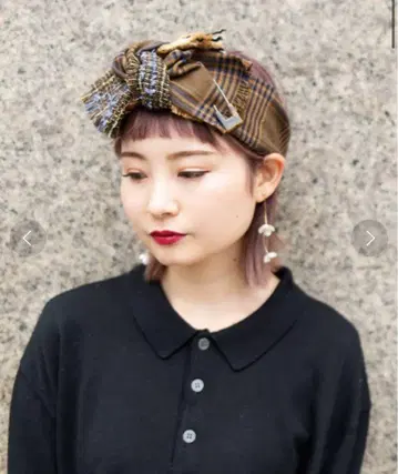 CA4LA / KILT 트위드 헤어밴드
