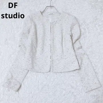 DF 스튜디오 세레모니 자켓 노카라 일본제 트위드