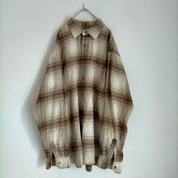 UNIQLO 플란넬 체크 셔츠 XL
