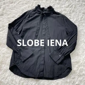 예나스로브 SLOBE IENA 보타이 리본 프릴 셔츠 블라우스