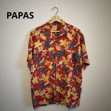 papas 파파스 알로하 셔츠 반팔 셔츠