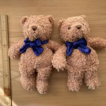 브라운 곰 봉제 인형 2개 세트