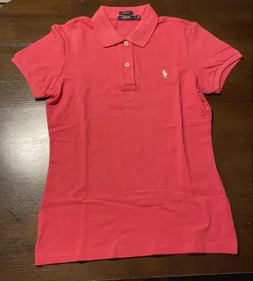 미사용 새상품 Polo 슬림핏 핑크 피케 셔츠 L