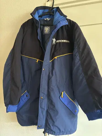 레어 vintage MICHELIN 네이비 퀼팅 점퍼