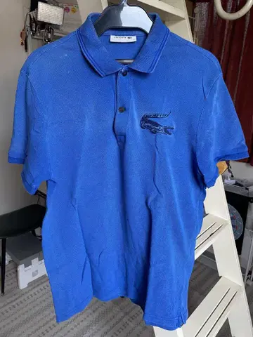 LACOSTE 파란색 피케 셔츠 사이즈 3