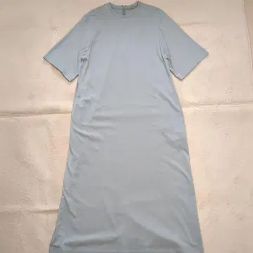 띠어리 럭스 맥시 원피스 티셔츠 크루넥 민트 컬러