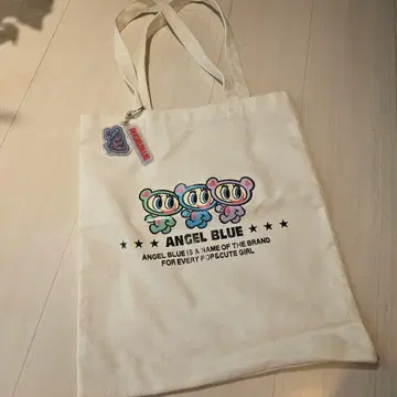 ANGEL BLUE 토트백 화이트