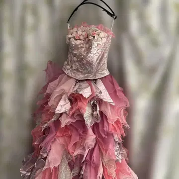 Sugar Kei 꽃 장식 토트백