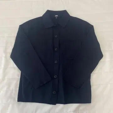 UNIQLO 네이비 버튼 니트 S