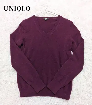 UNIQLO 캐시미어 100% V넥 니트 M 사이즈