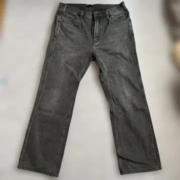 UNIQLO 플레어 데님 팬츠 다크 그레이