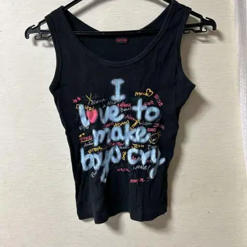 I love to make boys cry 탱크탑