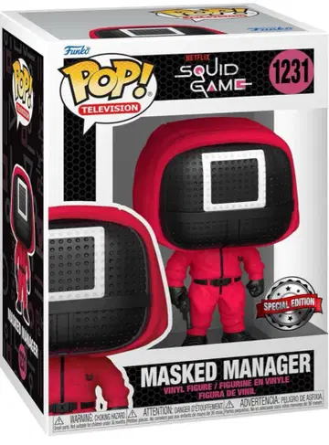 FUNKO POP 오징어 게임 마스크 오징어 게임 팬코 피규어