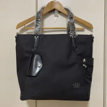 Schott 나일론 토트백 원스타 블랙