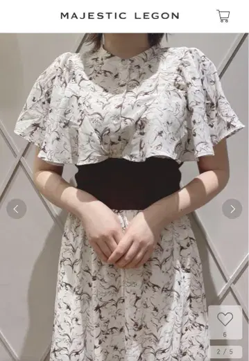 파피용 슬리브 코르셋 원피스