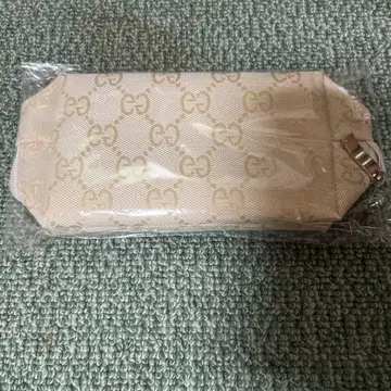 GG 패턴 파우치 베이지