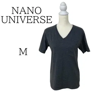 새상품급 NANO UNIVERSE 그레이 반팔 T셔츠 티셔츠 M