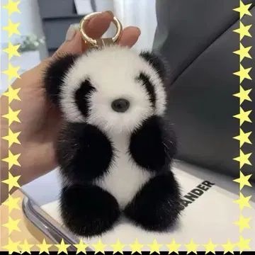 팬더 봉제 인형 팬더 키링 인기 동물원 럭셔리 팬더 최애 퍼