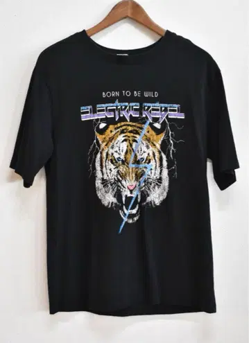 A02391 anko 타이거 프린트 ELECTRIC REBEL 셔츠