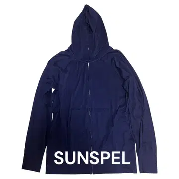 SUNSPEL 얇은 소재 후드 맨투맨 M 네이비