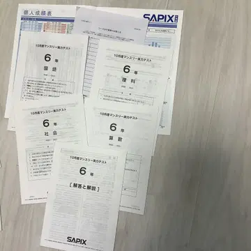 2023학년도 사피아스 6학년 10월 월간 실력 테스트 6학년