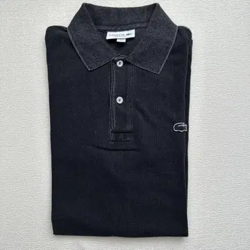 라코스테 피케 셔츠 블랙 REGULAR FIT 남성용 M 사이즈