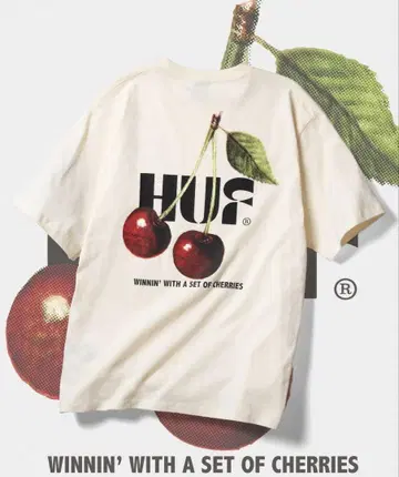 HUF CHERRIES T셔츠 M 내추럴