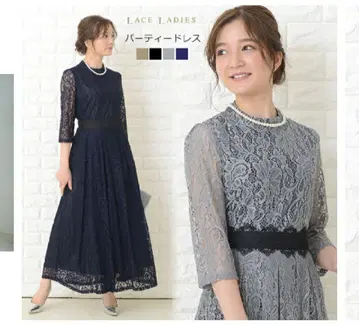 LACE LADIES 레이스 원피스 롱 드레스 여성용 L