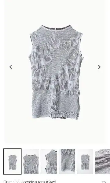 MURRAL Crumpled sleeveless tops