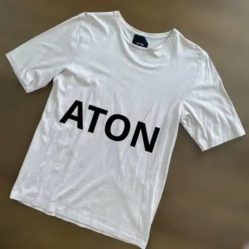 ATON 에이트 SUVIN 퍼펙트 슬리브 T셔츠 핑크 02 택 없음