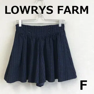 C0917A11 [ LOWRYS FARM ] 하운드투스 체크 패턴 큐롯
