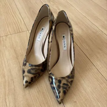 DIANA 레오파드 무늬 펌프스 하이힐 10cm