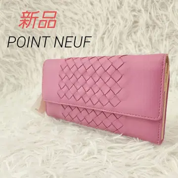 새상품 [POINT NEUF] 여성용 장지갑 합성 피혁 퍼플