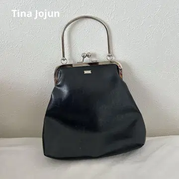 티나 조준 가마구치 핸드백 블랙
