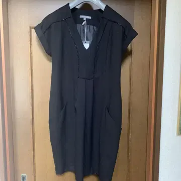 로라 애슐리 블랙 비즈 원피스 사이즈 S~M