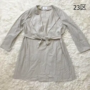 23구 트렌치코트 스프링 벨트 빅 사이즈 48 베이지