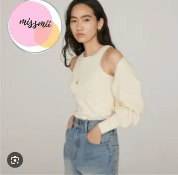 SeeRoom Lynn 콤비 디자인 니트 린넨 코튼 모테 니트
