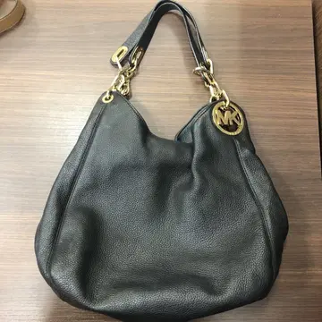 Michael Kors 블랙 가죽 토트백