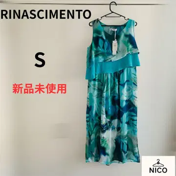 RINASCIMENTO 리나시멘토 수채화 플라워 슬리브리스 맥시 원피스
