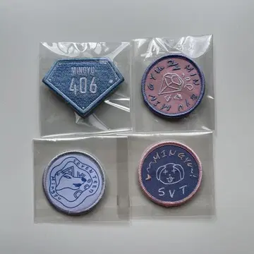 SEVENTEEN 민규 와펜 배지 세트